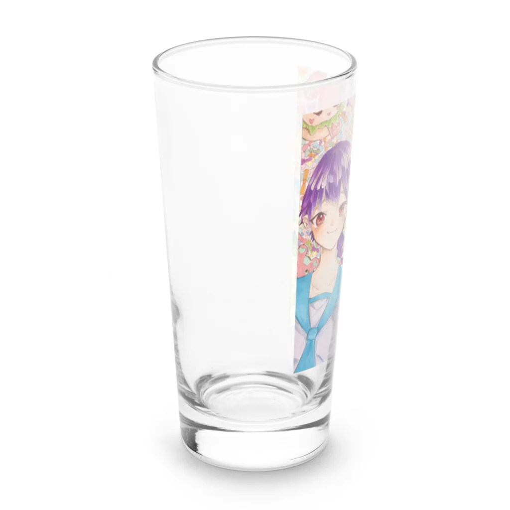 _a888popuriのカラフルくん Long Sized Water Glass :left