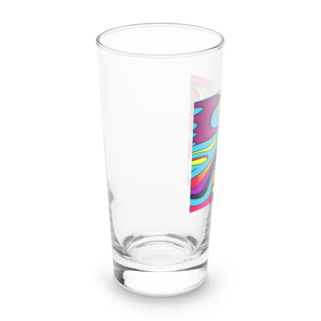 stugio_kの鮮やかなバイオリン柄 Long Sized Water Glass :left