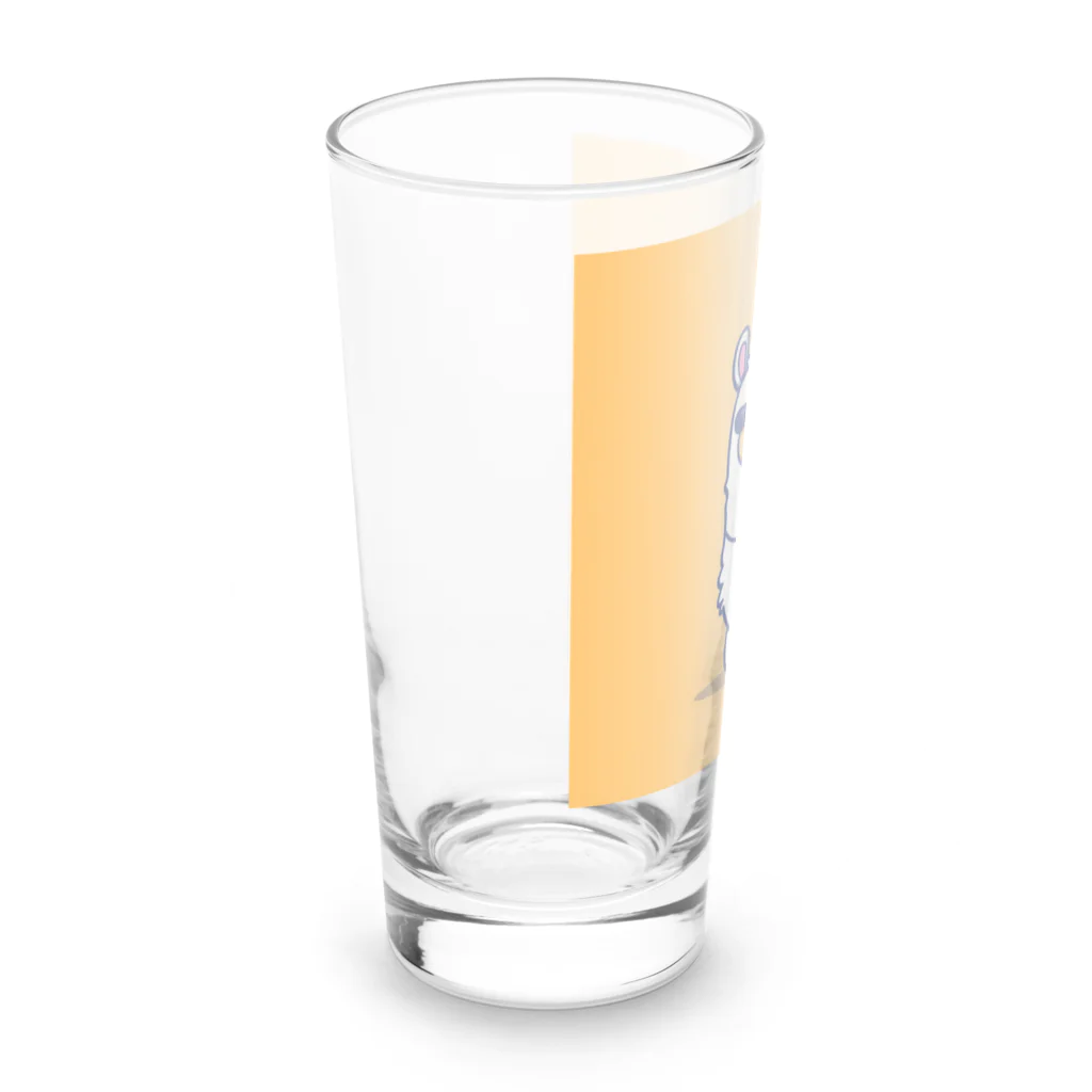 デザインショップ guccyのサングラスをかけたアルパカ Long Sized Water Glass :left