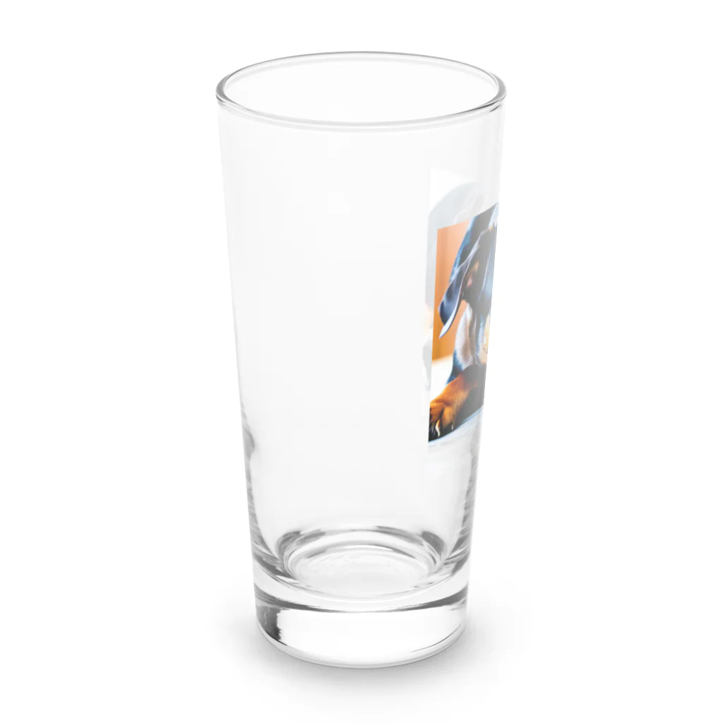 犬バカ部のタレミミドーベルマン Long Sized Water Glass :left