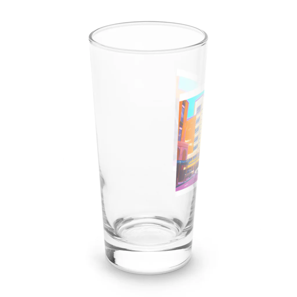 FACTORY MOWのヴィンテージアメリカの街並み Long Sized Water Glass :left