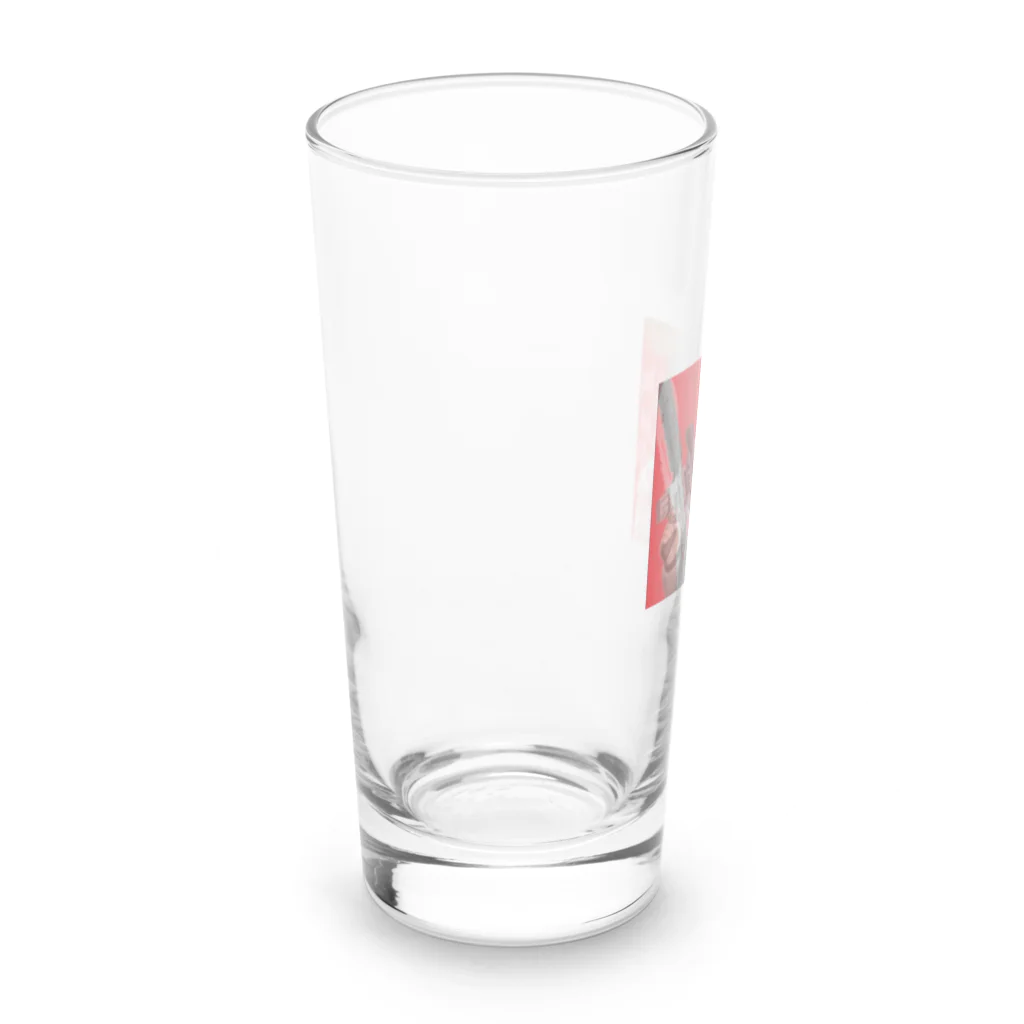 zakojarimasuojisannのザコ砂利マスおじさん（サングラス） Long Sized Water Glass :left