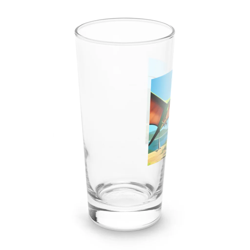 サウルス工房のプテラノドン Long Sized Water Glass :left