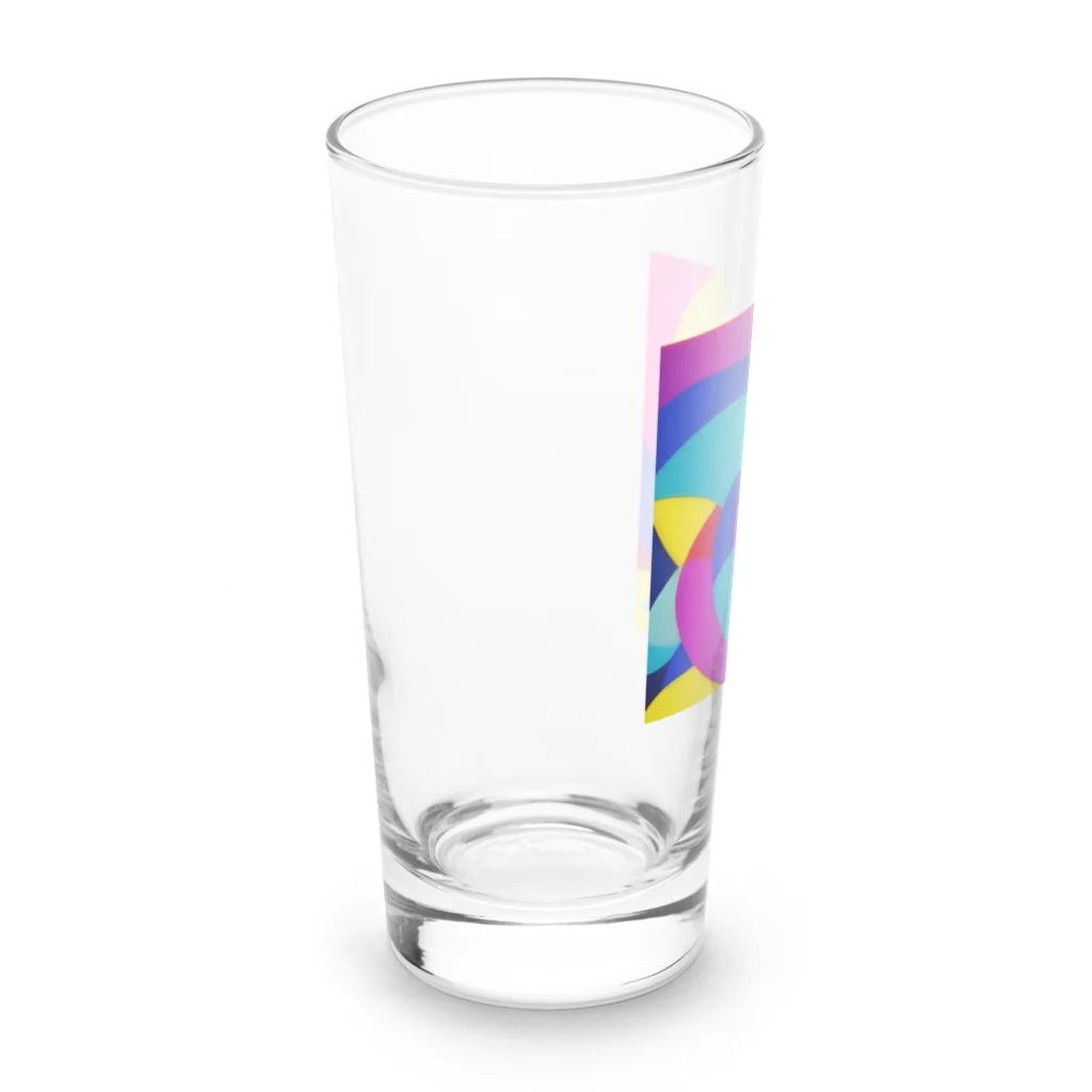 おしゃれなシティグッズの色鮮やかおしゃれアート Long Sized Water Glass :left