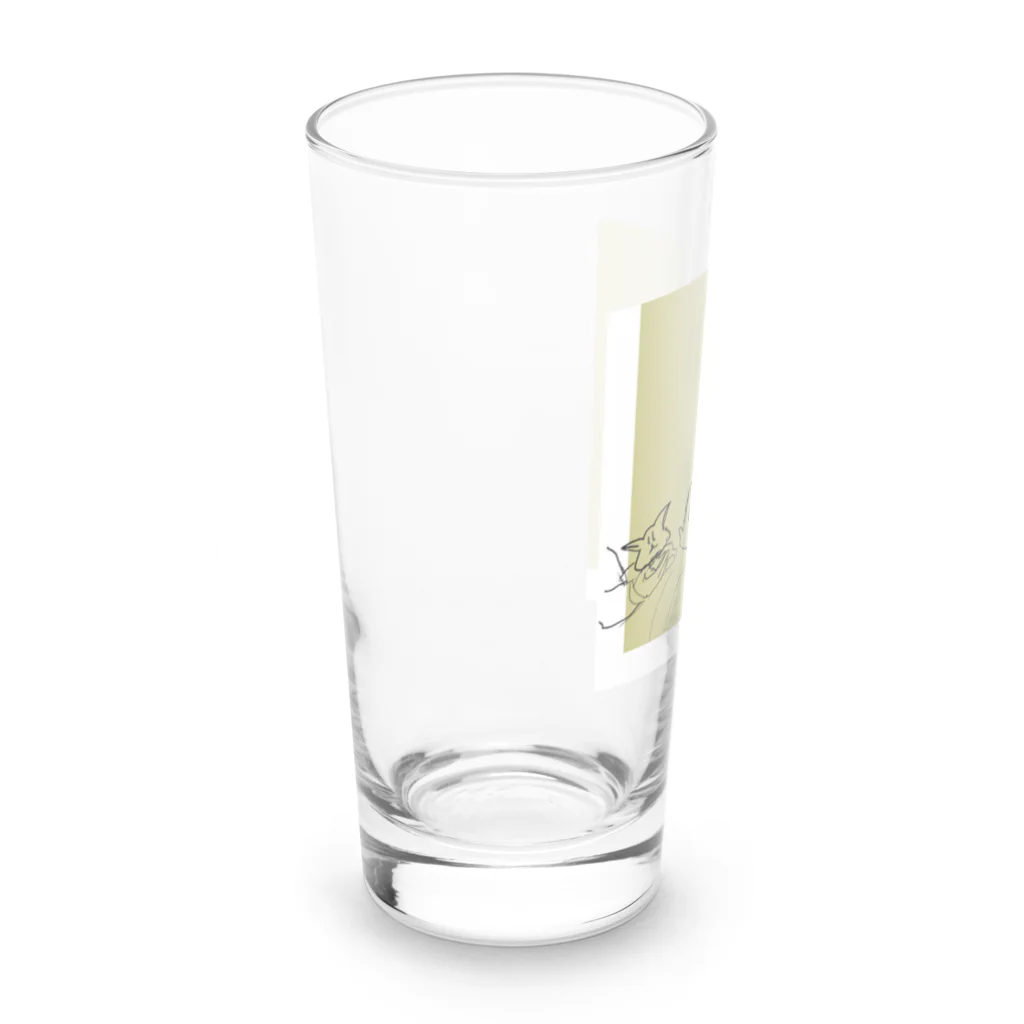 えぬショップのうさぎ えんりょ Long Sized Water Glass :left