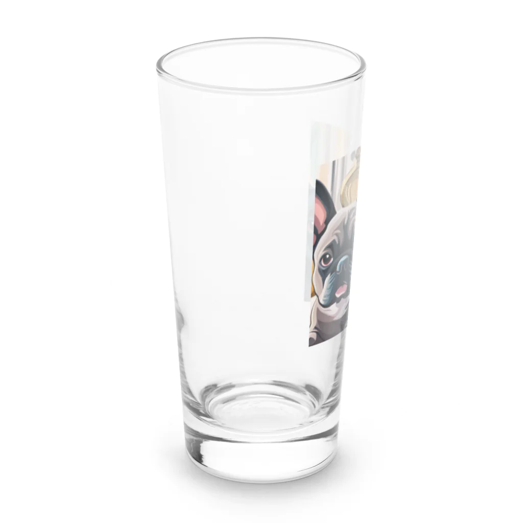 わんわんギャラリーのワンちゃん仲良し物語 Long Sized Water Glass :left