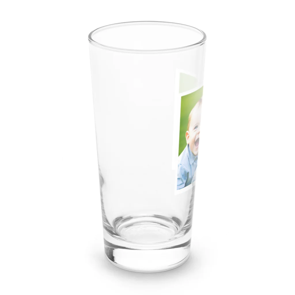 wado_dのかわいい笑顔の子供達 Long Sized Water Glass :left