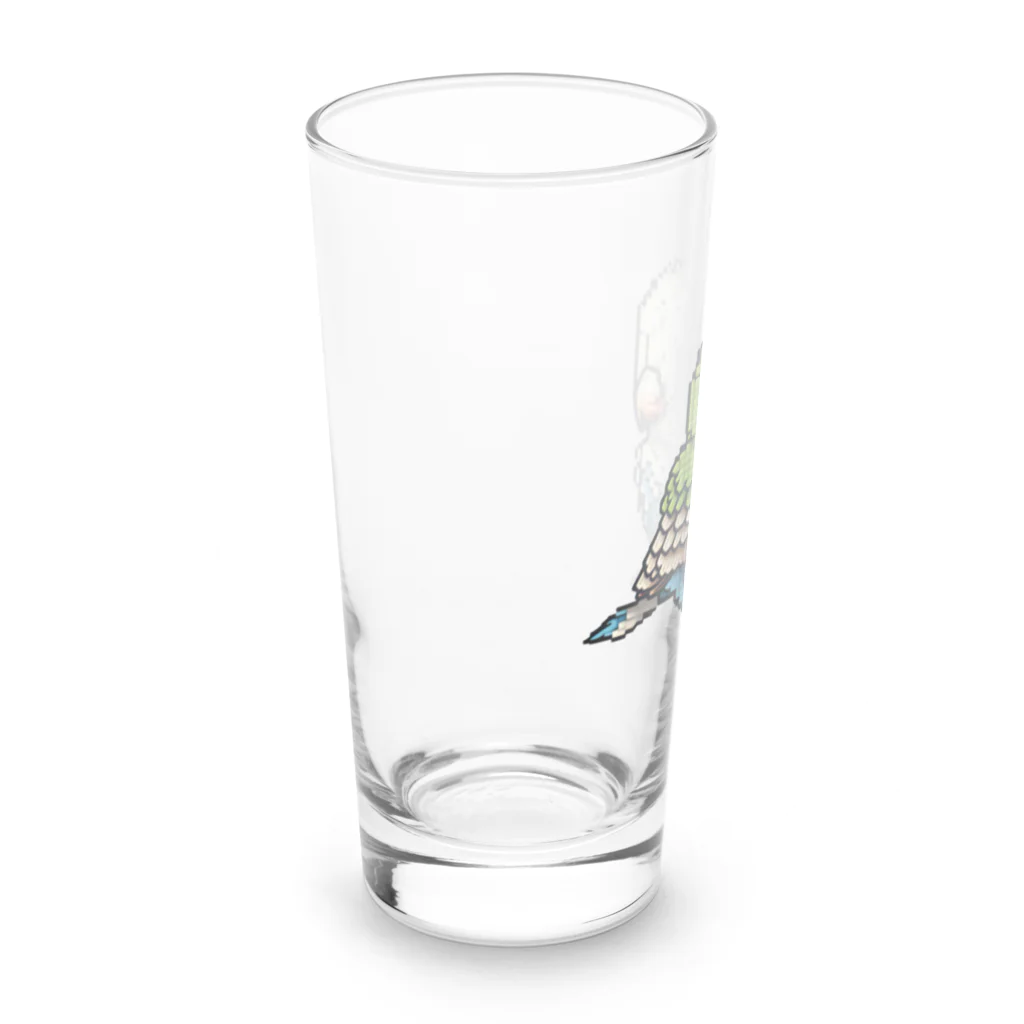 朱音琴音のドット絵のインコ２ Long Sized Water Glass :left