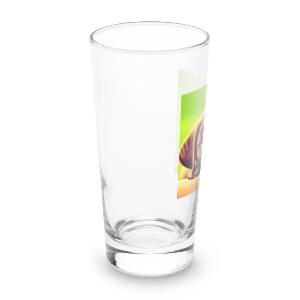 1103hiroのチョコラブ君 Long Sized Water Glass :left