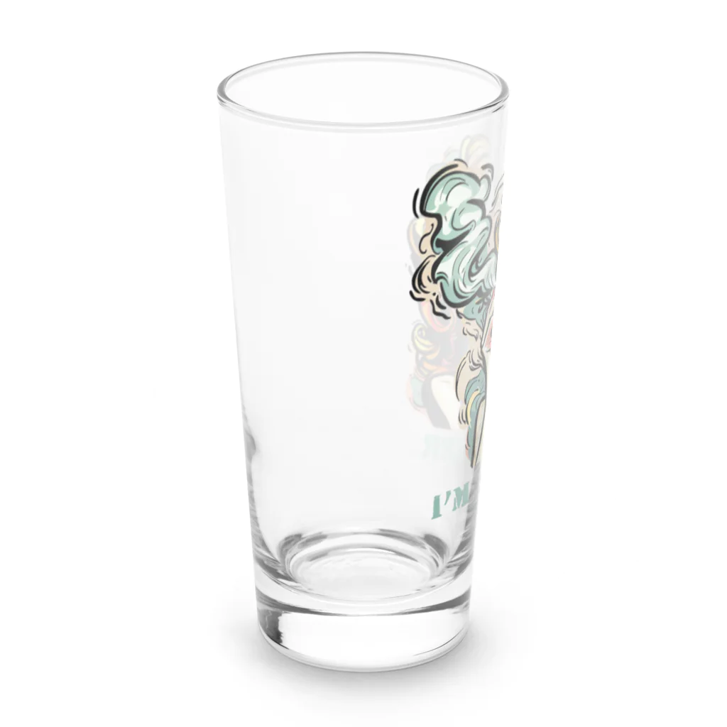 islandmoon13の煙草を吸う美女 Long Sized Water Glass :left