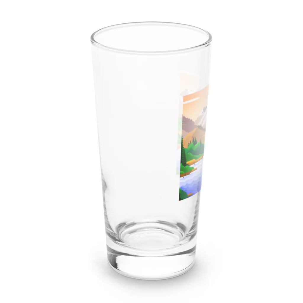 ろよずやのピクセルアート Long Sized Water Glass :left