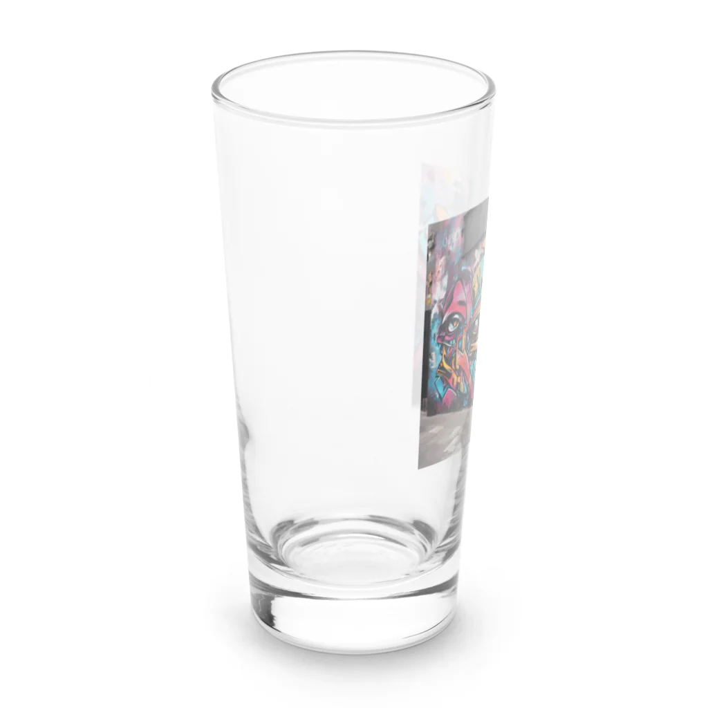 のんびりアート工房のストリートアート Long Sized Water Glass :left