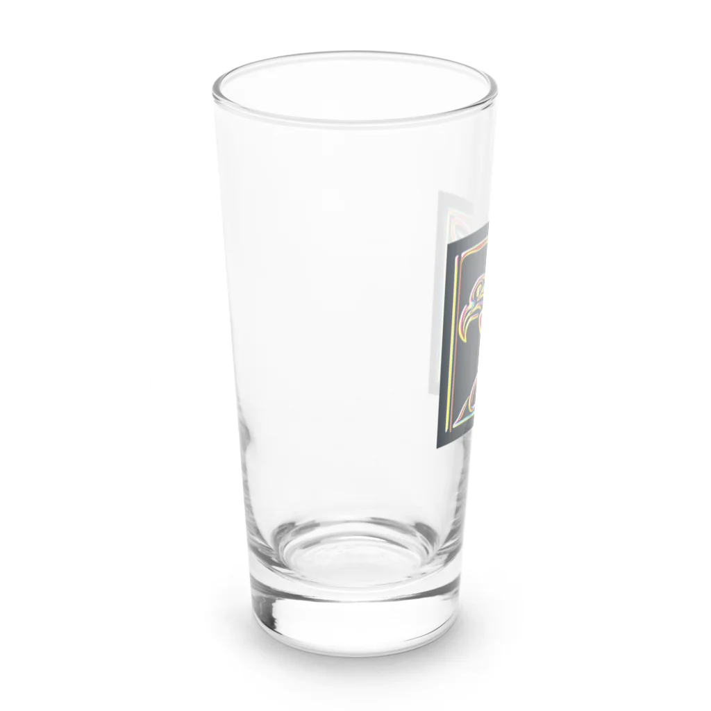 ikubohのナスカの地上絵「オウム」インスパイア06 Long Sized Water Glass :left