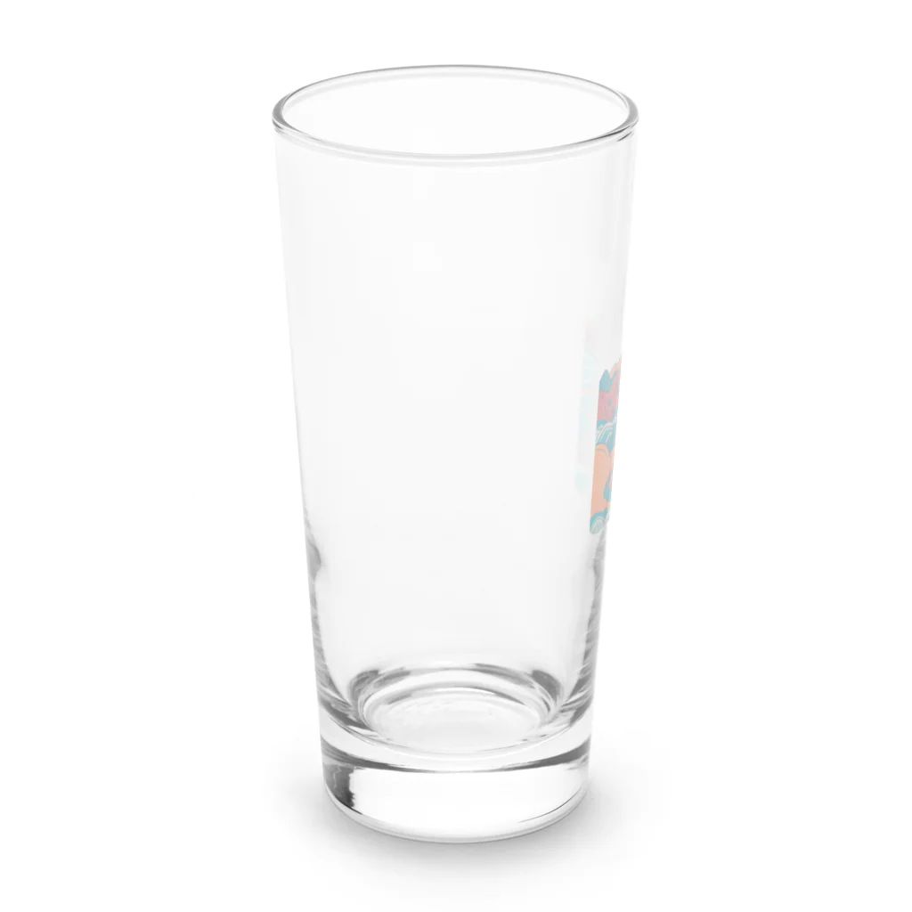 aokitaの【BLUE NORTH】ボルダーデザイン5 Long Sized Water Glass :left