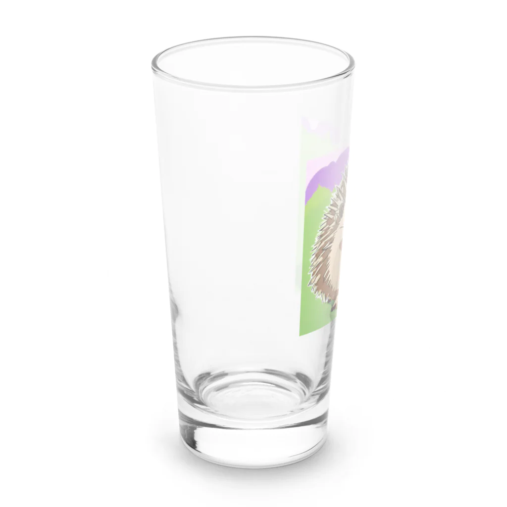 ta-haのイラストハリネズミグッズ Long Sized Water Glass :left