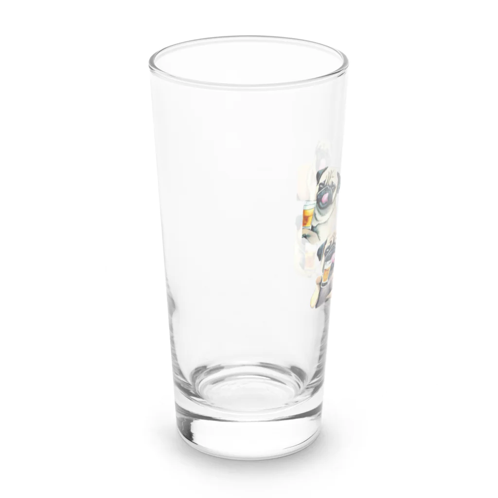 ✴︎Tiara shop✴︎のビール好きの犬 Long Sized Water Glass :left