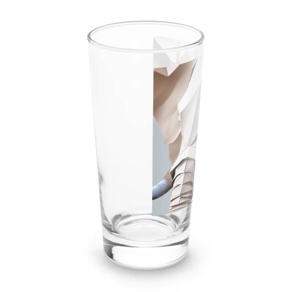 折紙動物のゾウ Long Sized Water Glass :left