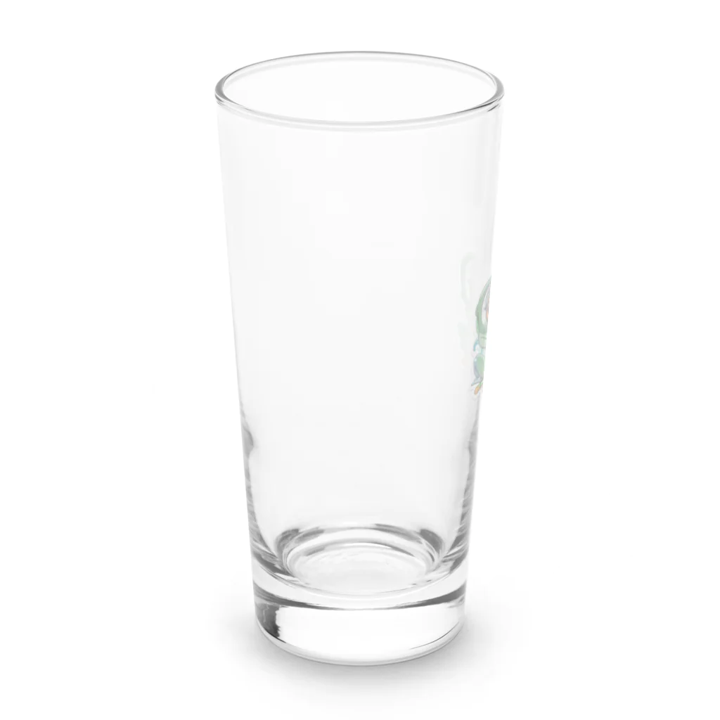 rashidoの知的な眼鏡カエル Long Sized Water Glass :left