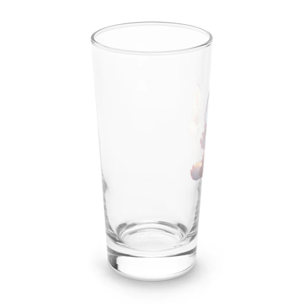 romi-yuのキツネくん Long Sized Water Glass :left