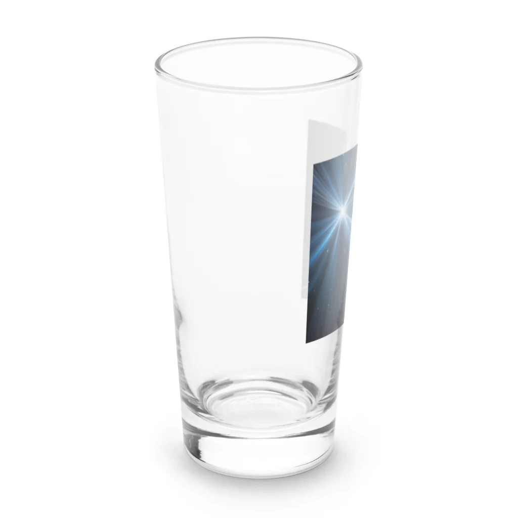 itacyoko(AIイラスト屋)の宇宙に輝く青い光 Long Sized Water Glass :left