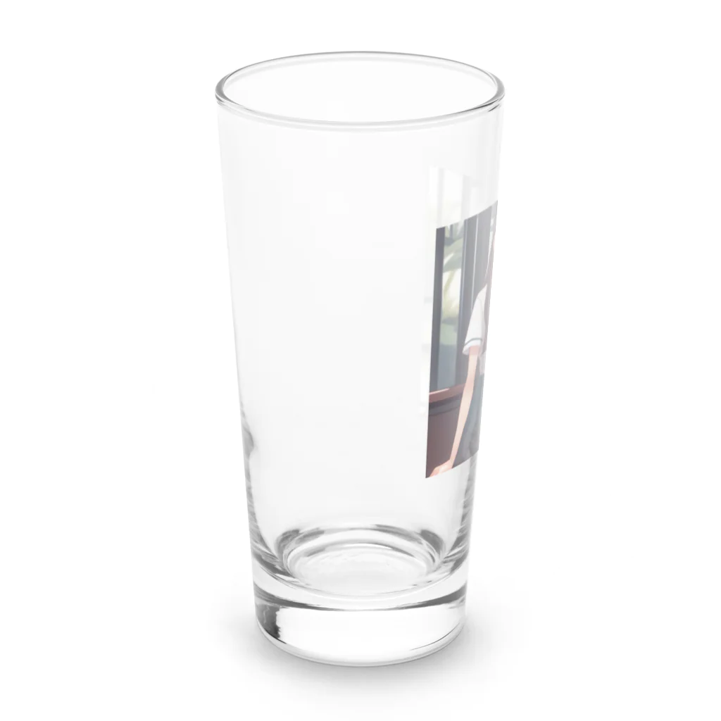 ワンダーワールド・ワンストップのロングヘアのかわいい女性のグッズ Long Sized Water Glass :left