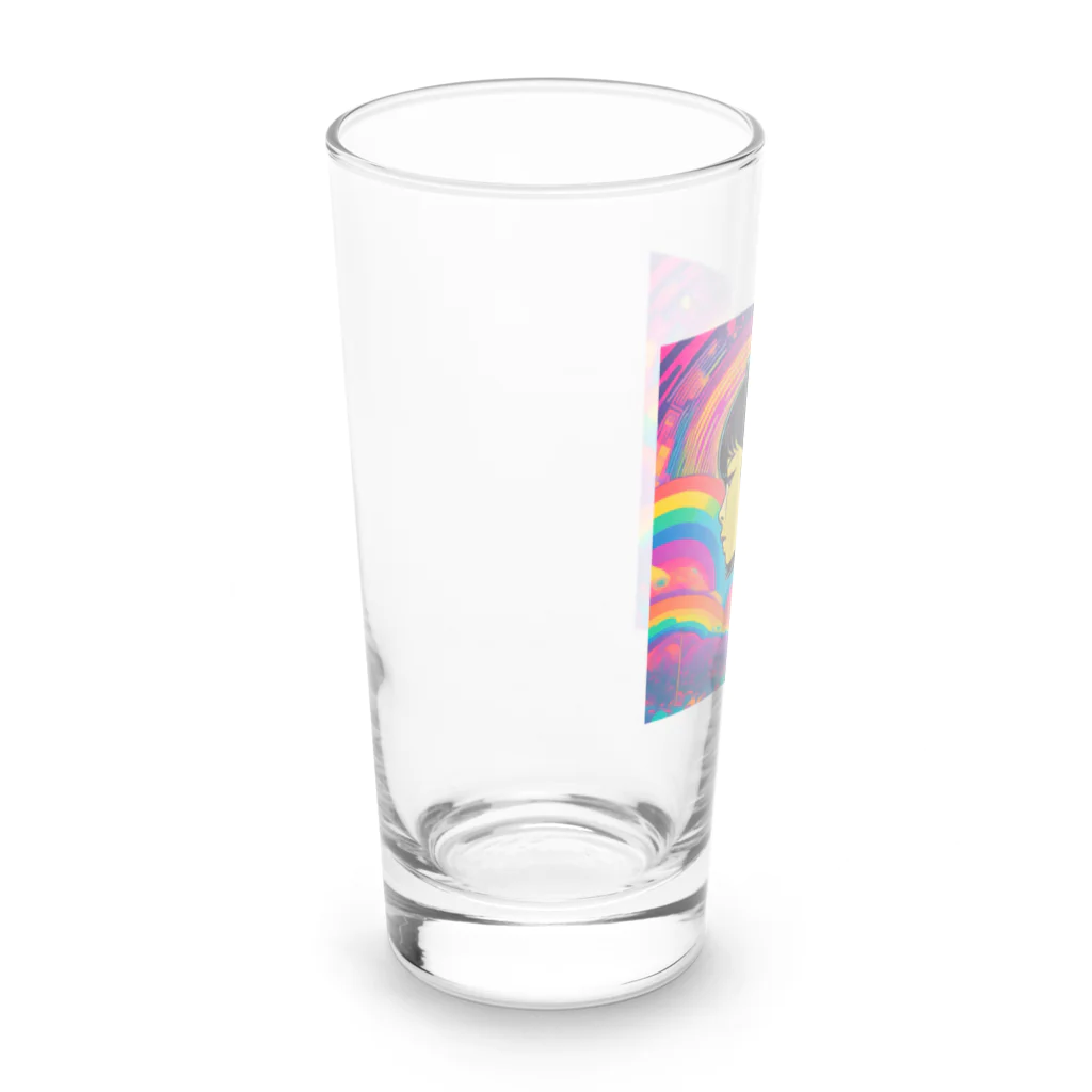 ts-Storeのサイケデリックショートボブ Long Sized Water Glass :left