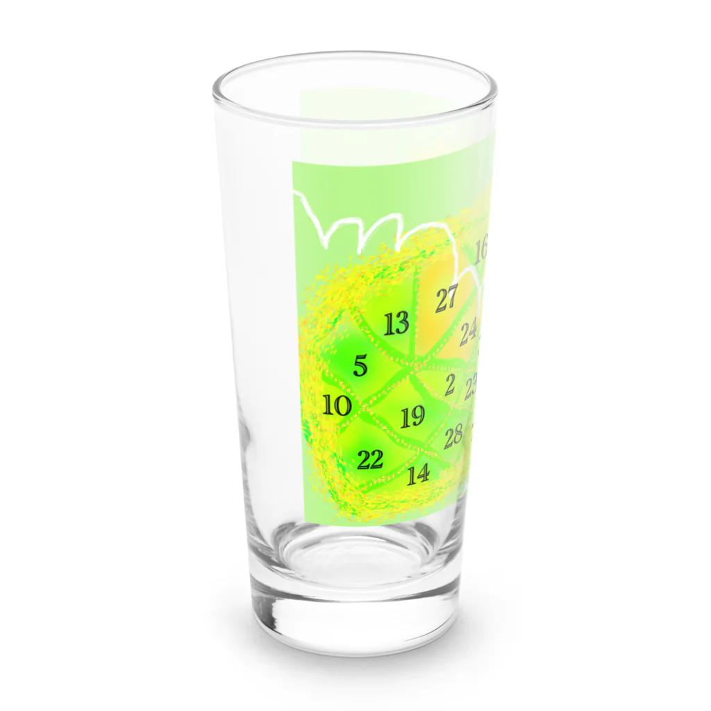 nijiirosorausagiの畑でジャンプ　お話の世界 【虹色空うさぎ】 Long Sized Water Glass :left