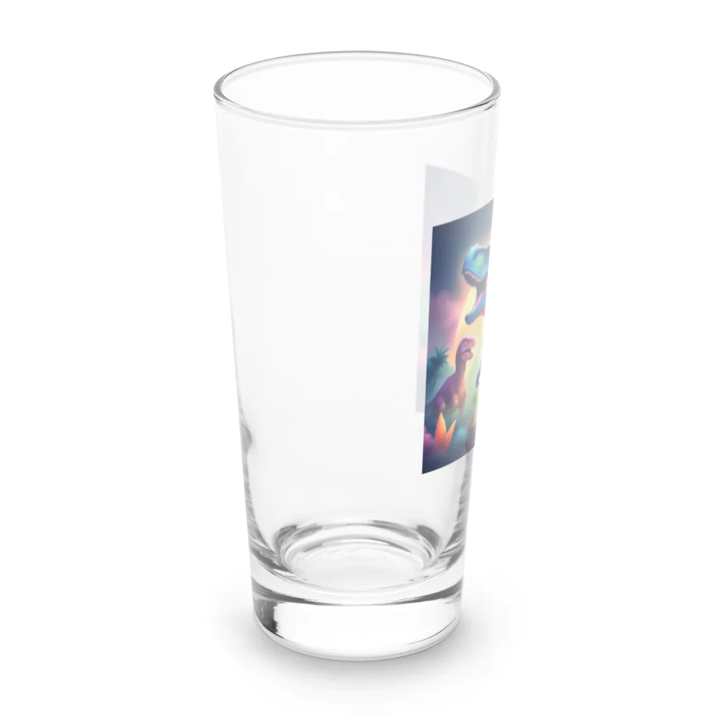 サラリーマン恐竜のファンタスティック恐竜 Long Sized Water Glass :left