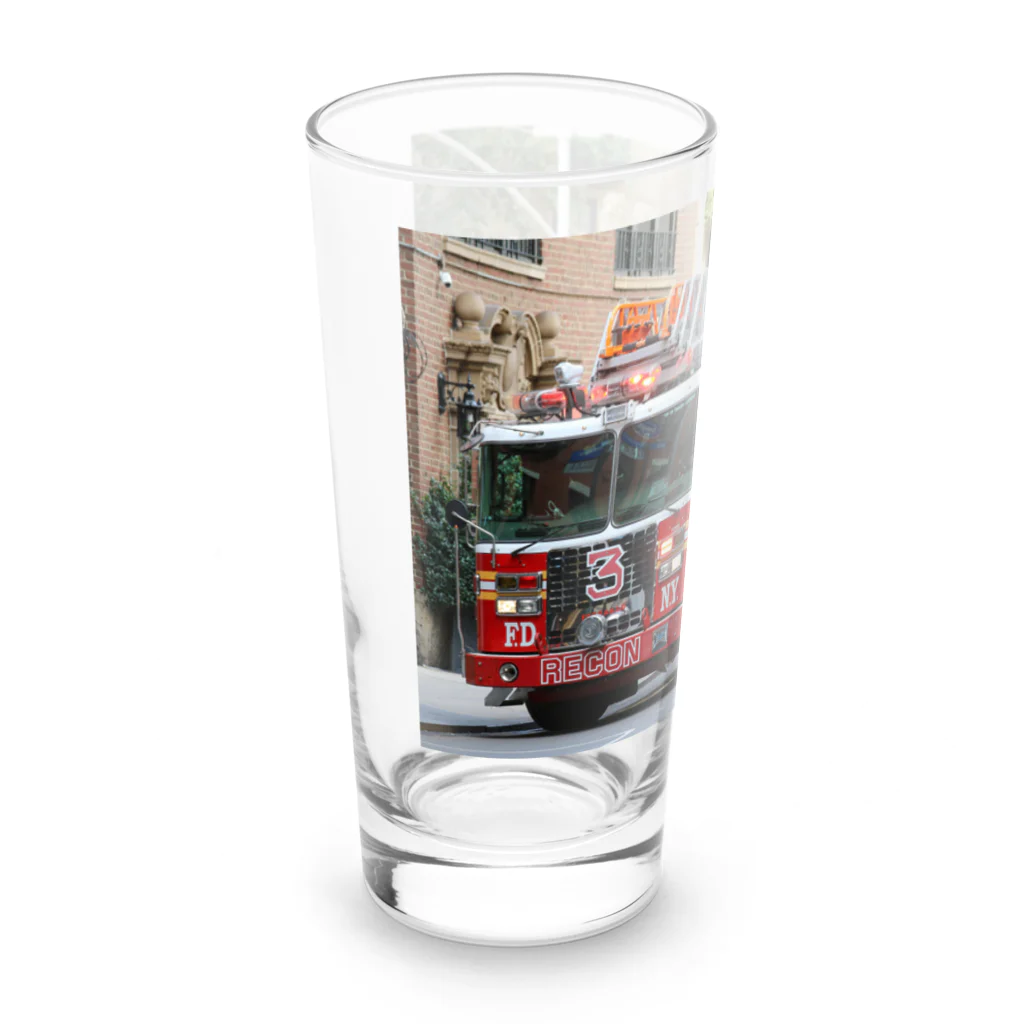 ビッグスマイルライフのかっこいいはしご車 Long Sized Water Glass :left