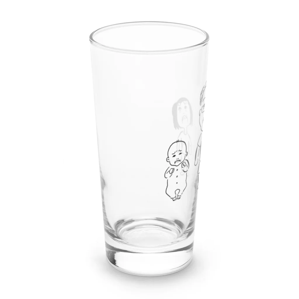 nyahoのじいちゃんと孫 Long Sized Water Glass :left