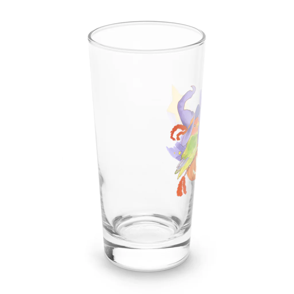 【コザクラインコ】オピーチョのお店の【コザクラインコ】ハロウィンオピーチョ Long Sized Water Glass :left