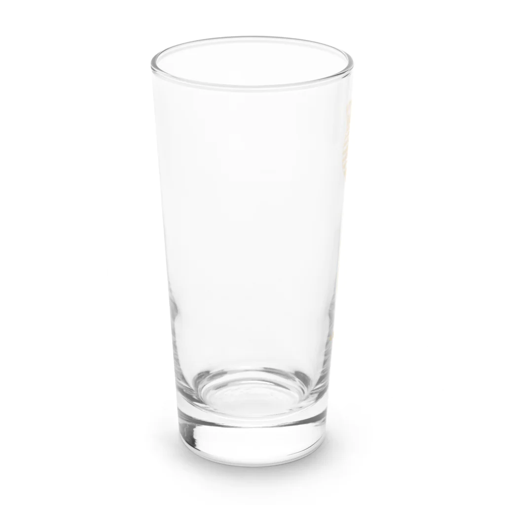 小鳥と映画館のバンザイ猫　クリア Long Sized Water Glass :left