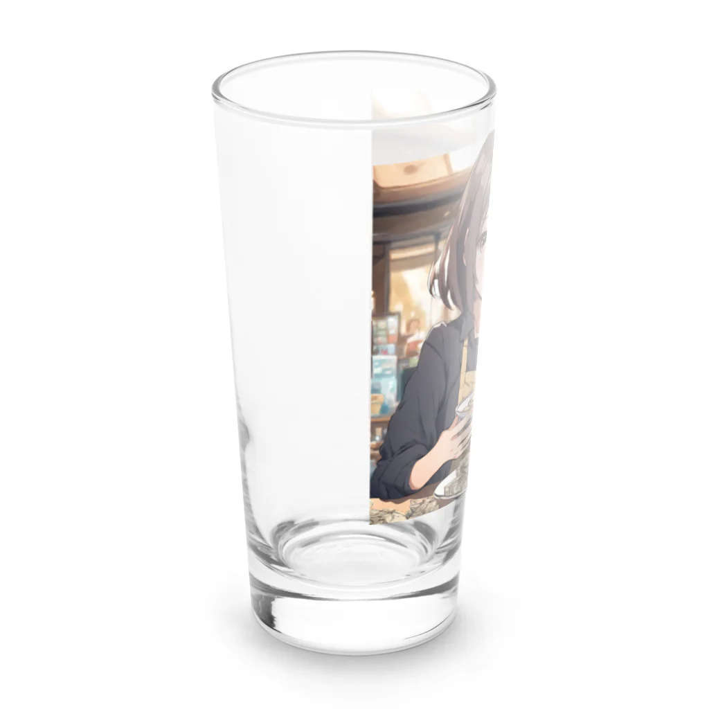 NIJIIRO_CHIHARUの隠れ家ケーキ屋さんの母35歳 Long Sized Water Glass :left