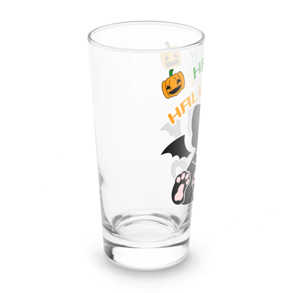 A33-gwのハロウィンねこうもり Long Sized Water Glass :left