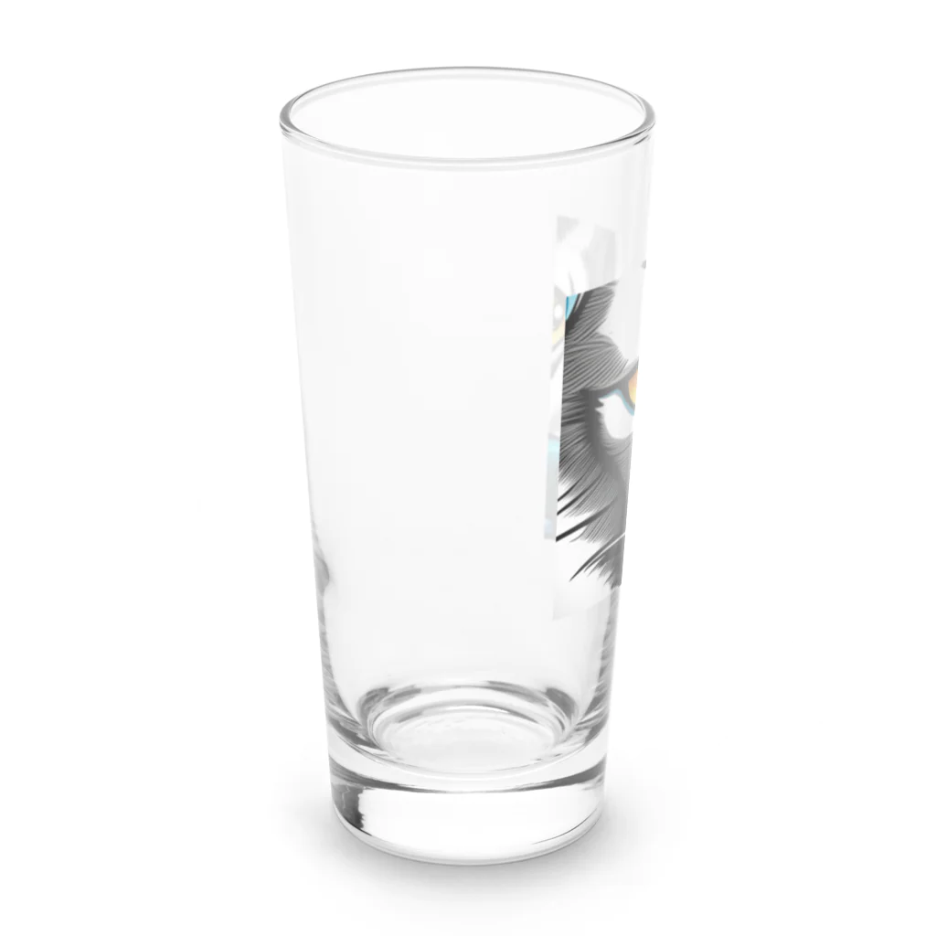 もしもショップのカッコイイ　犬 Long Sized Water Glass :left