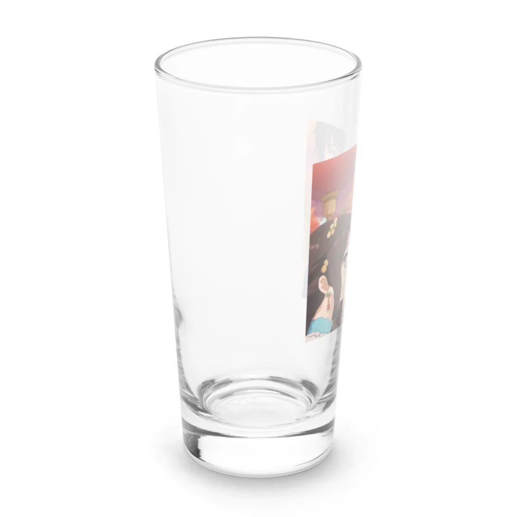 osaruna7741の共に歩む Long Sized Water Glass :left