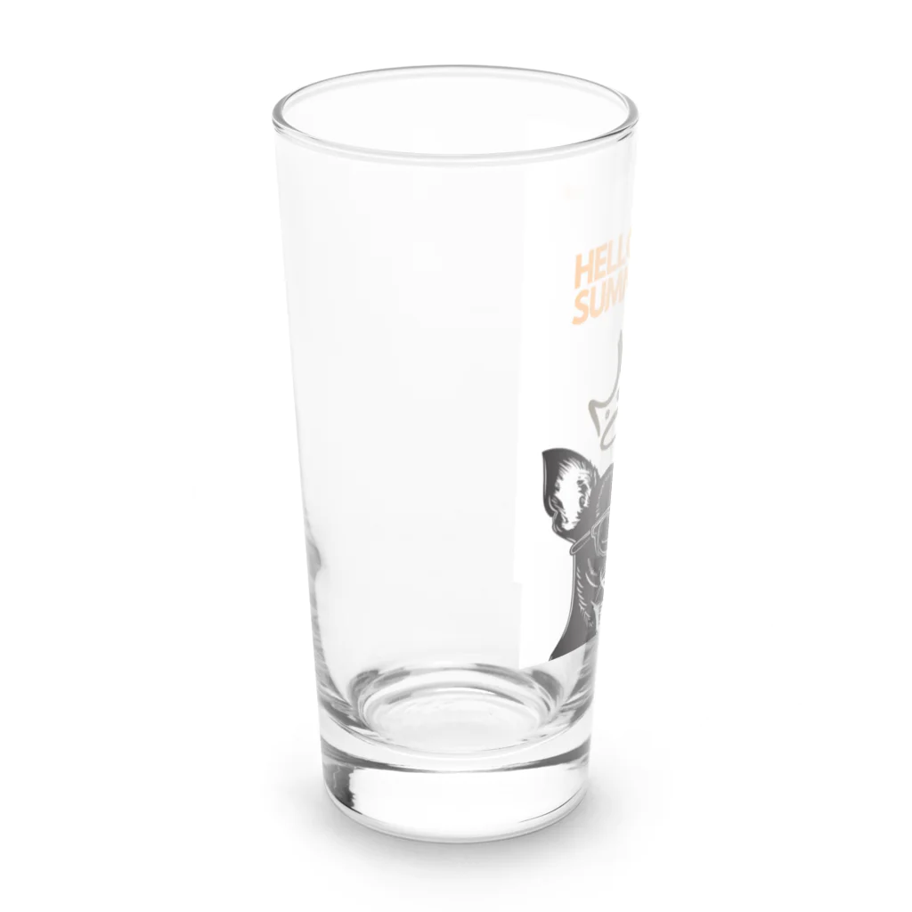 hide0120の犬（眼鏡） Long Sized Water Glass :left