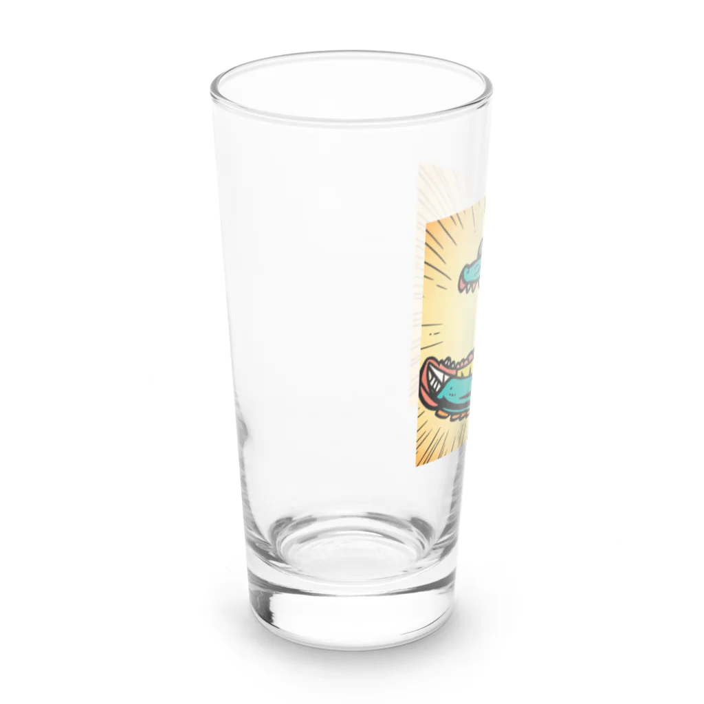 もしもショップの可愛いワニ Long Sized Water Glass :left