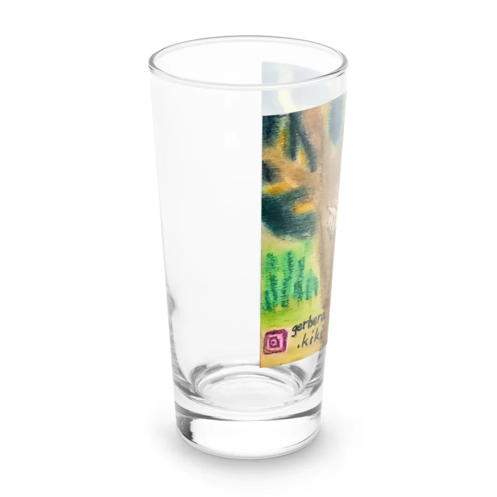 キキとココからのいおちゃん＆フクロウくん Long Sized Water Glass :left