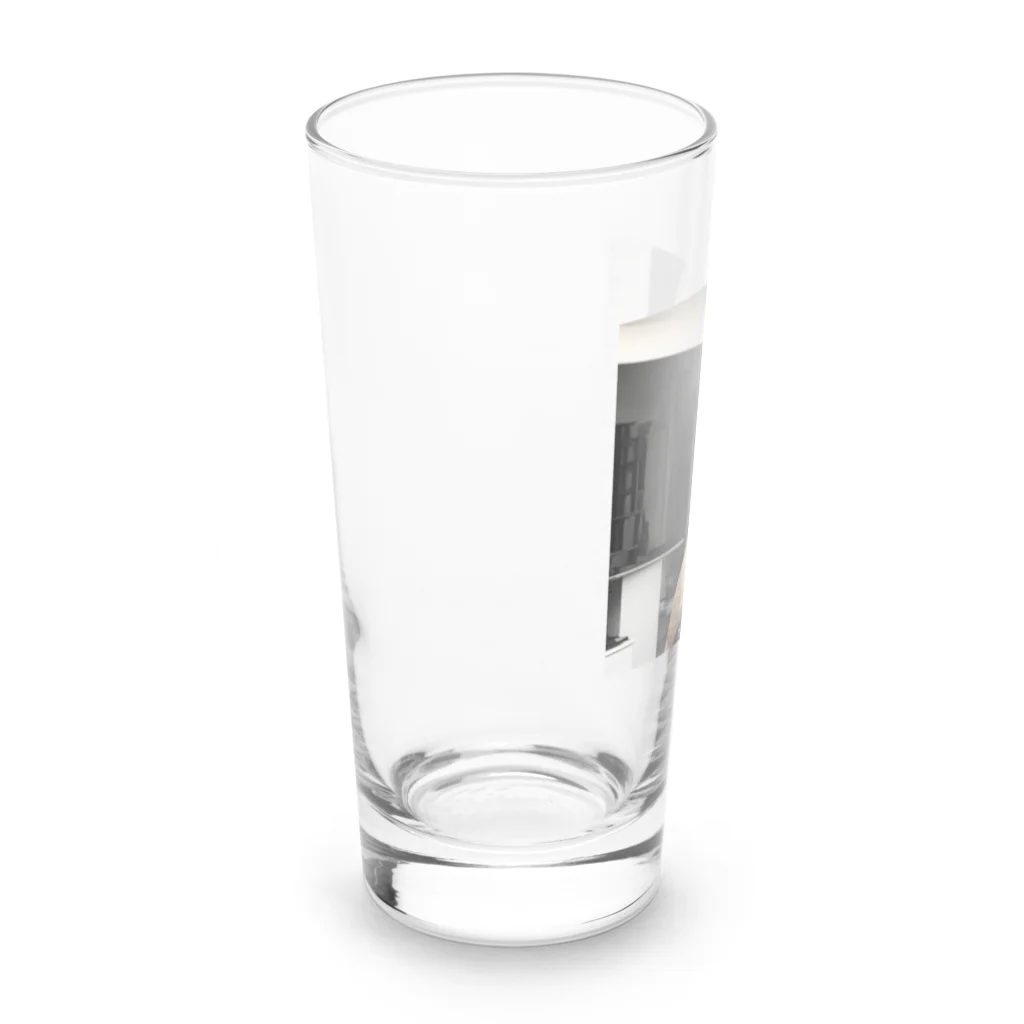 癒しと萌えとかわいいお店✨の流れる髪 魅惑的な女性の長い髪のイメージ Long Sized Water Glass :left