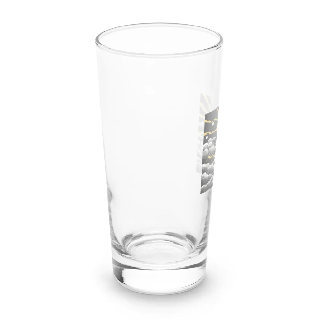 猫神様のありがたや〜（黒猫） Long Sized Water Glass :left