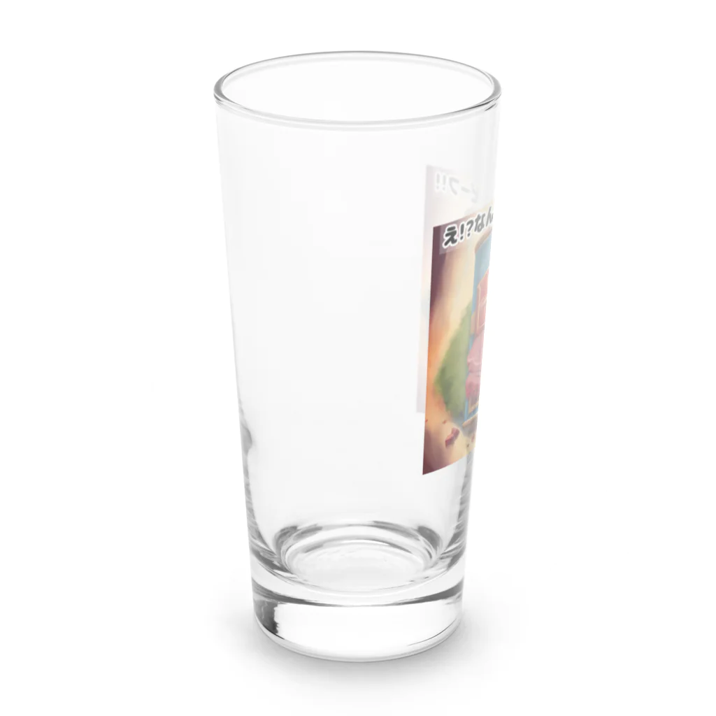 タナカ＠全力AIイラストレーターの缶詰シリーズ！コンビーフ Long Sized Water Glass :left