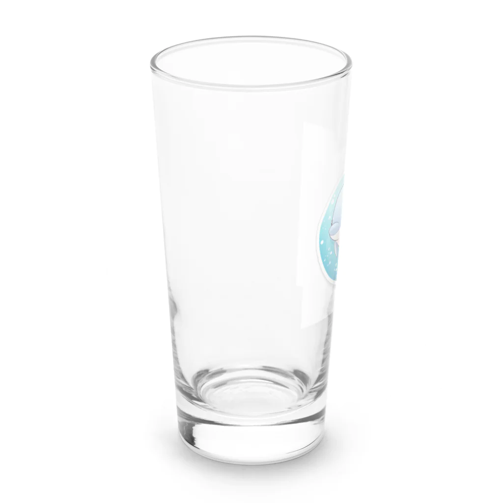 ワクワクセレブレイトのイルカくん Long Sized Water Glass :left