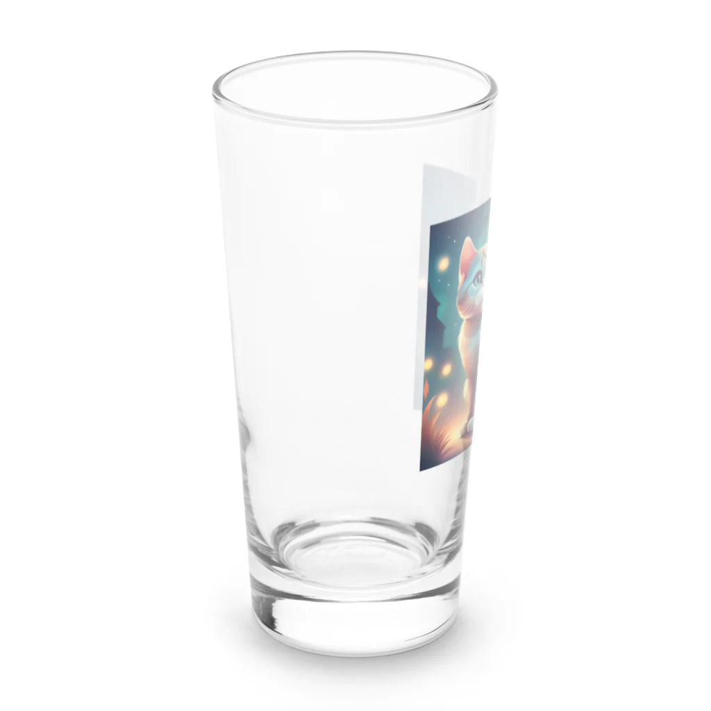 わんにゃんショップの可愛いにゃんこグッズ Long Sized Water Glass :left