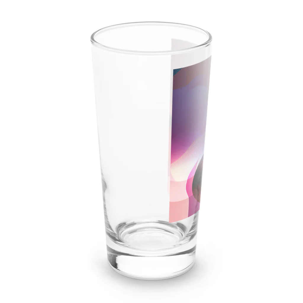 GOOD VIBES CATSのあなたはおしり派？おっぱい派？ Long Sized Water Glass :left