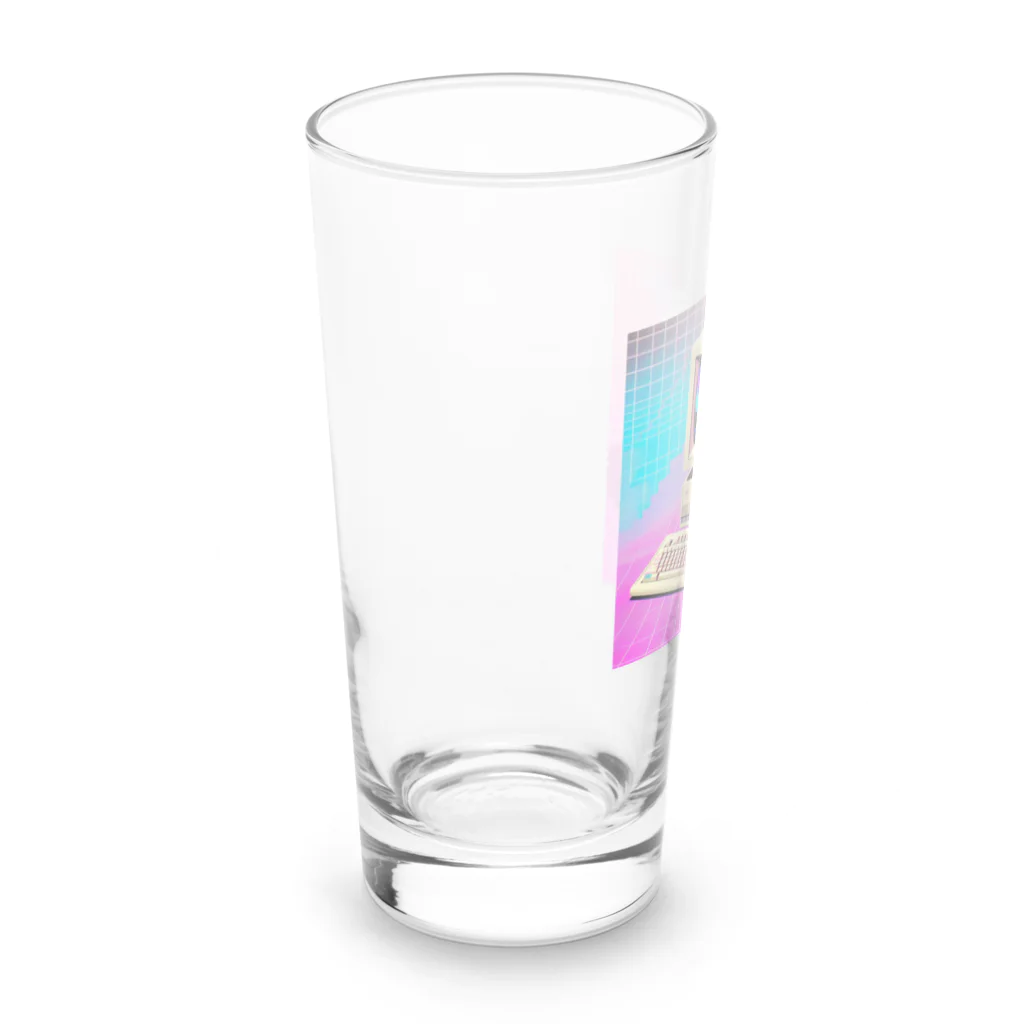 ワンダーワールド・ワンストップの懐かしい90年代のコンピューター Long Sized Water Glass :left