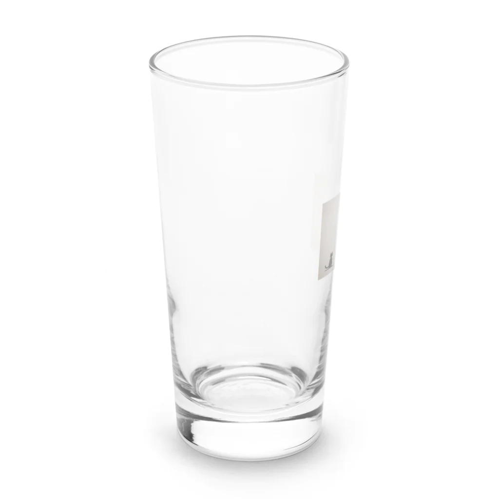 shiba9のバンクシー風　猫のらくがき Long Sized Water Glass :left