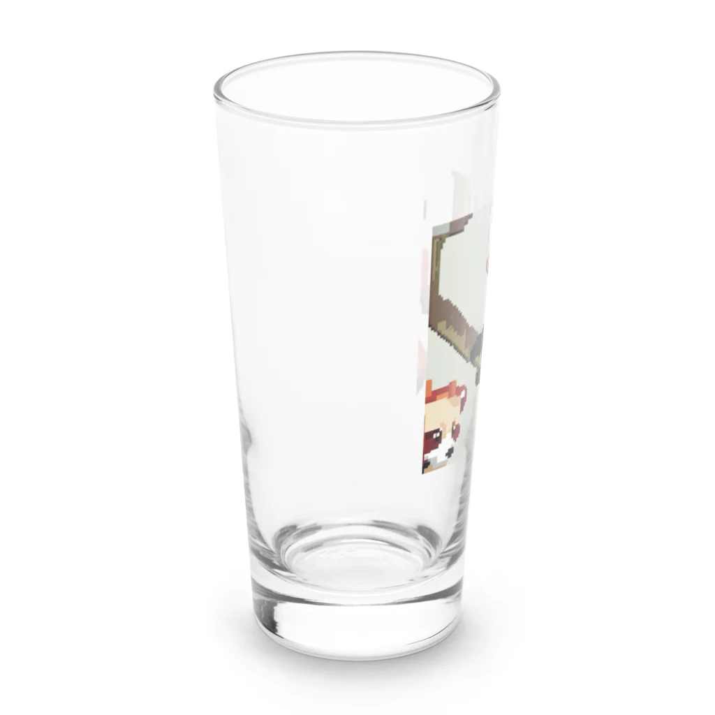 amuroのピクセルレッサーパンダ クリエイティブデザイン Long Sized Water Glass :left