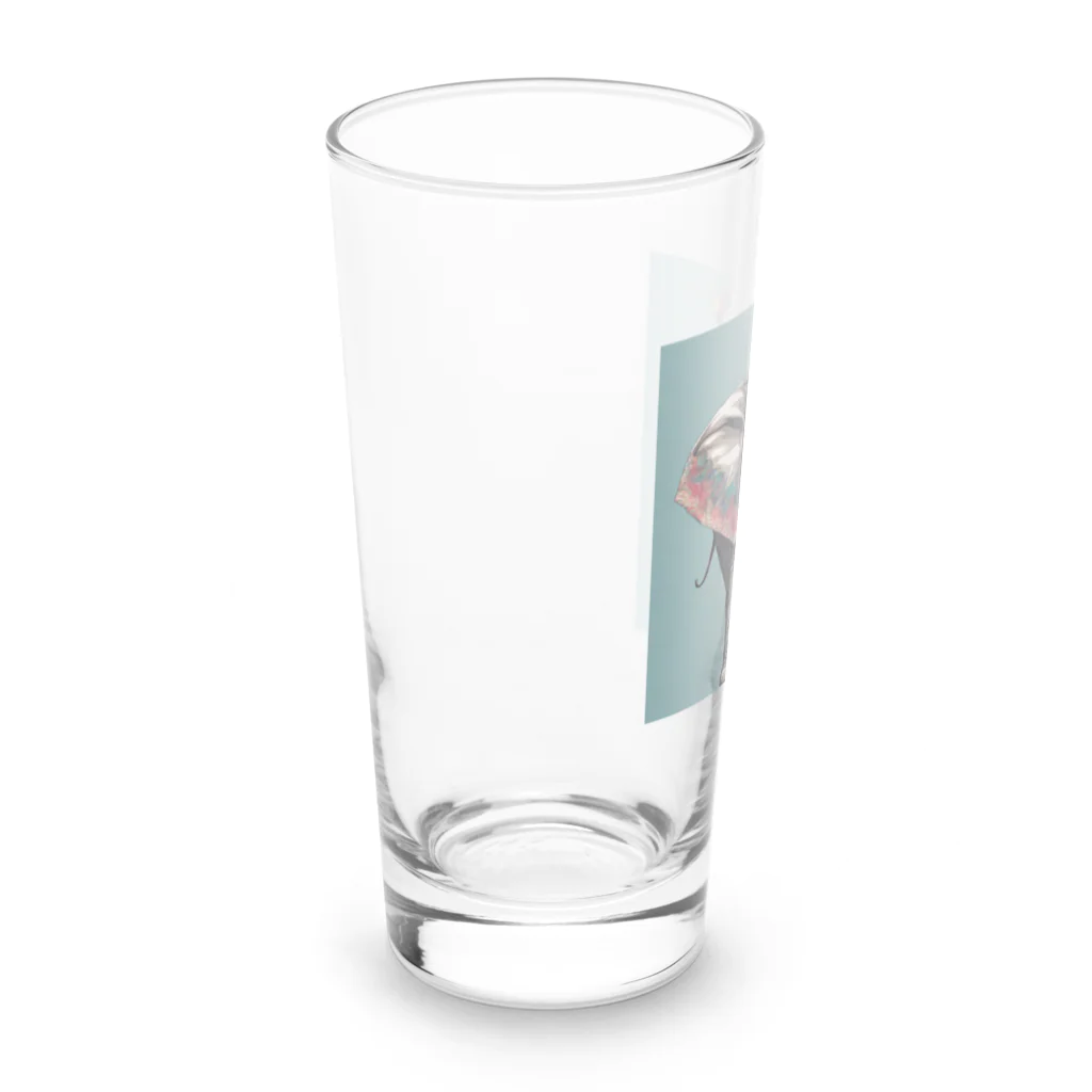 おしゃれな動物のおしゃれなゾウ Long Sized Water Glass :left