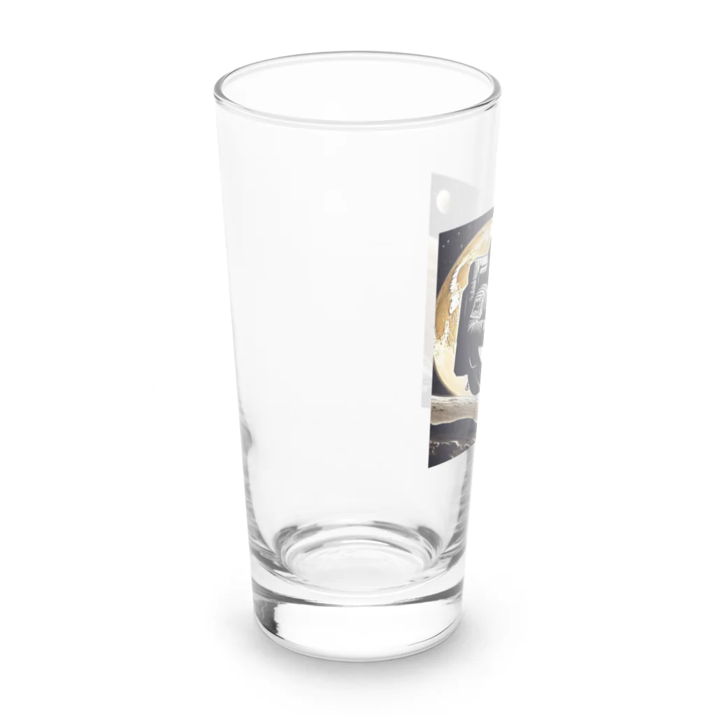 宇宙開発デザイン科の月面のギタリスト Long Sized Water Glass :left